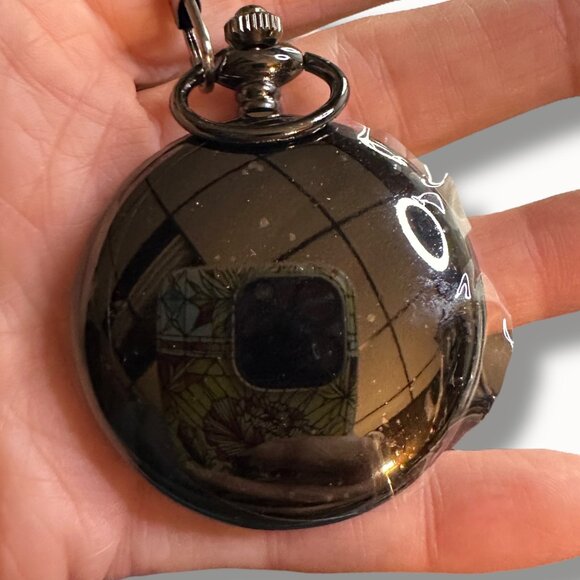 Pocket Watch w/ Chain "To My Son Never Forget That I Love You" Quartz Movement - Picture 2 of 9